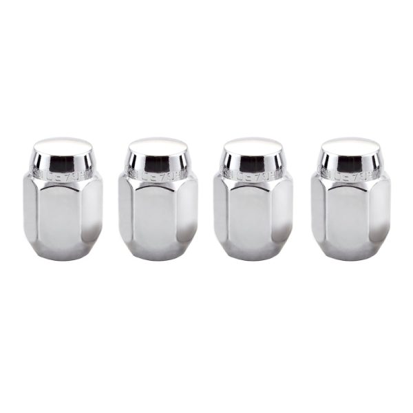 McGard Hex Lug Nut (Cone Seat) M12X1.25   13 16 Hex   1.28in. Length (4-Pack) - Chrome Online Sale