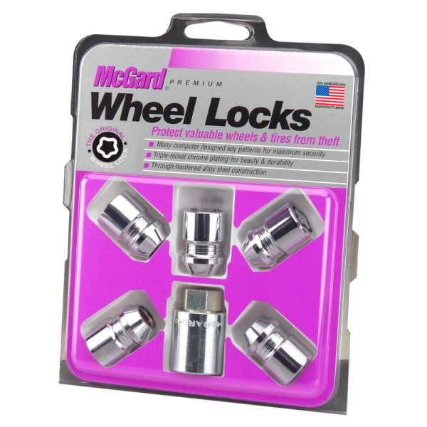 McGard Wheel Lock Nut Set - 5pk. (Cone Seat) M12X1.25   3 4 Hex   1.28in. Length - Chrome Hot on Sale