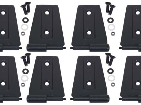 Kentrol 07-18 Jeep Wrangler JK Door Hinge Set 8 Pieces 4 Door - Textured Black Online