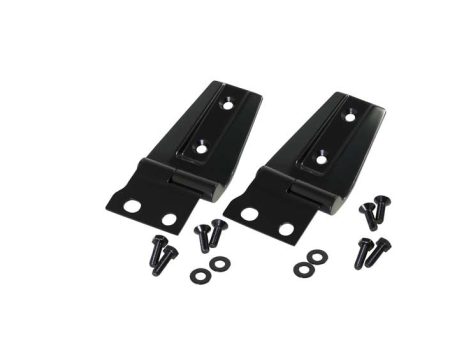 Kentrol 07-18 Jeep Wrangler JK Hood Hinge Pair - Powdercoat Black For Discount