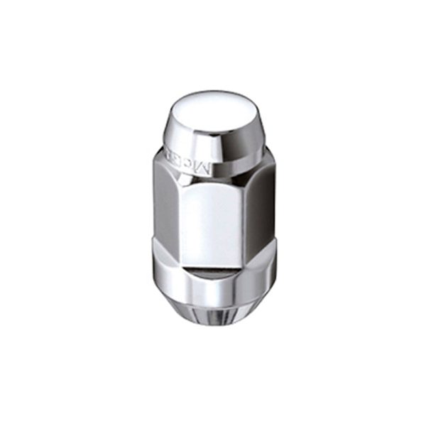 McGard Hex Lug Nut (Cone Seat Bulge Style) M14X1.5   22mm Hex   1.945in. Length (4-Pack) - Chrome For Discount