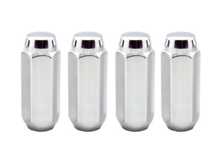 McGard Hex Lug Nut (Cone Seat   Duplex) M14X2.0   13 16 Hex   2.25in. Length (4-Pack) - Chrome Fashion