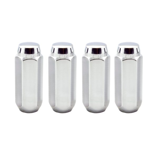 McGard Hex Lug Nut (Cone Seat   Duplex) M14X2.0   13 16 Hex   2.25in. Length (4-Pack) - Chrome Fashion