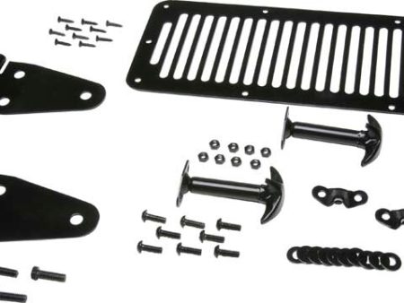 Kentrol 78-95 Jeep CJ Wrangler YJ Hood Kit - Powdercoat Black Online Sale