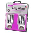 McGard Hex Lug Nut (X-Long Shank - 1.365in.) 1 2-20   13 16 Hex   2.27in. Length (4-Pack) - Chrome Fashion