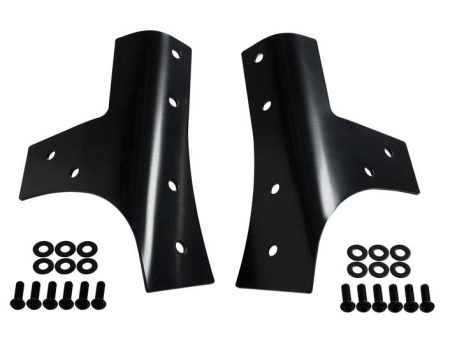 Kentrol 07-18 Jeep Wrangler JK Windshield Supports Pair - Powdercoat Black Supply