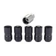 McGard Wheel Lock Nut Set - 5pk. (Cone Seat) M14X1.5   22mm Hex   1.639in OAL - Black Supply