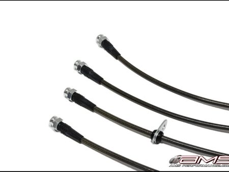 AMS Performance 08-15 Mitsubishi EVO X Stainless Steel Brake Lines (4 Lines) Supply