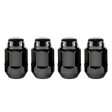 McGard Hex Lug Nut (Cone Seat Bulge Style) 1 2-20   3 4 Hex   1.45in. Length (4-pack) - Black Hot on Sale