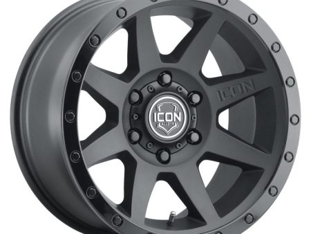 ICON Rebound 17x8.5 6x135 6mm Offset 5in BS 87.1mm Bore Double Black Wheel For Sale