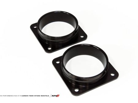 AMS Performance 2009+ Nissan GT-R R35 Stock Throttle Body Adapters for Carbon Intake Manifold For Discount