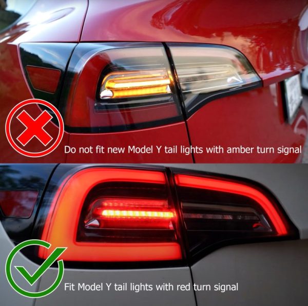 AlphaRex 17-22 Tesla Model 3 PRO-Series LED Tail Lights Jet Black w Seq Sig on Sale