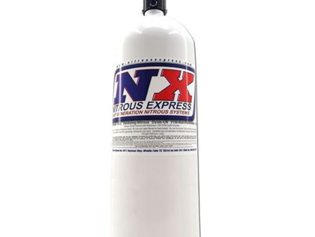 Nitrous Express 15lb Bottle w Lightning 500 Valve (6.89 Dia x 26.69 Tall) w  -6 AN Nipple Supply