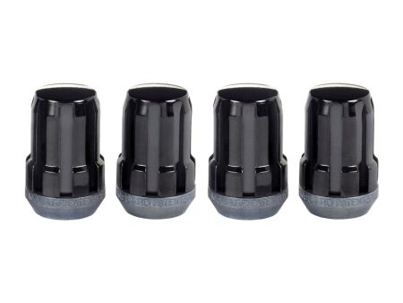 McGard SplineDrive Lug Nut (Cone Seat) M12X1.25   1.24in. Length (4-Pack) - Black (Req. Tool) Online Hot Sale