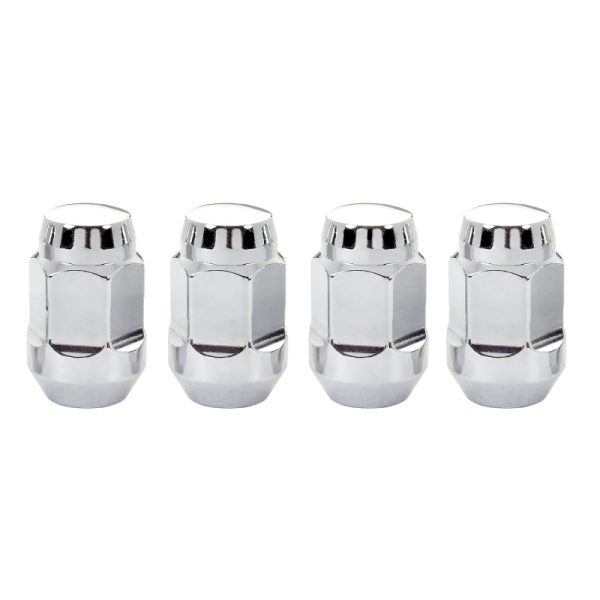 McGard Hex Lug Nut (Cone Seat Bulge Style) 1 2-20   3 4 Hex   1.45in. Length (4-pack) - Chrome Cheap