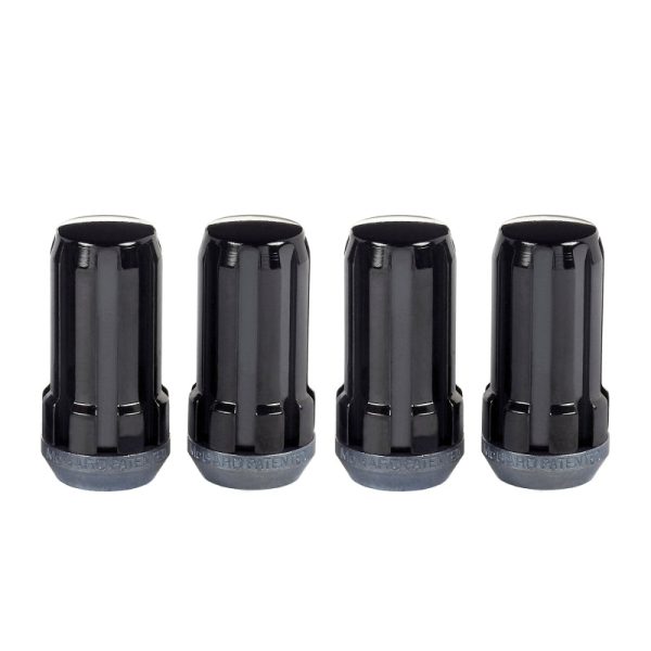 McGard SplineDrive Lug Nut (Cone Seat) 1 2-20   1.60in. Length (4-Pack) - Black (Req. Tool) Hot on Sale