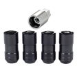 McGard Wheel Lock Nut Set - 4pk. (Cone Seat) M14X1.5   21mm & 22mm Dual Hex   1.965in. L - Black Hot on Sale