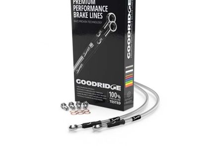 Goodridge 82-96 Kawasaki GT750 Clear Front SS Brake Lines Supply