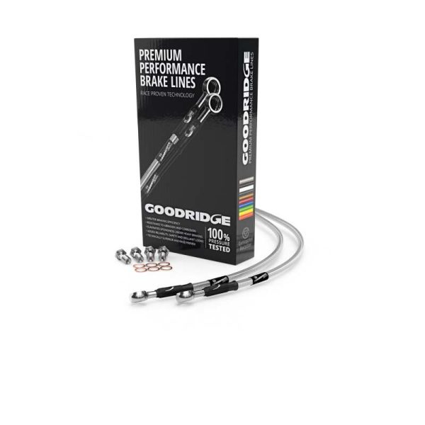 Goodridge 82-96 Kawasaki GT750 Clear Front SS Brake Lines Supply